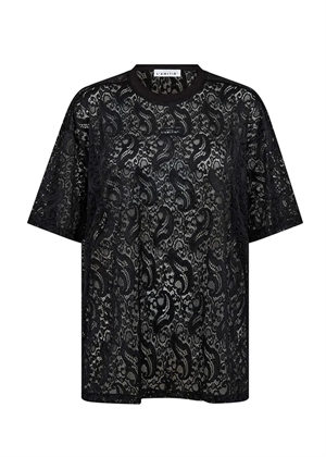 Summer lace loose tee sort HAUTE L'AMITIÈ